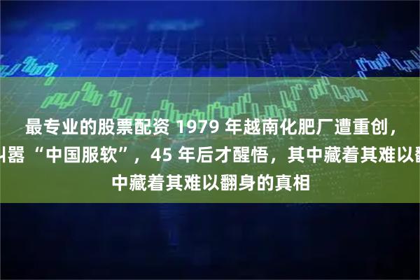 最专业的股票配资 1979 年越南化肥厂遭重创，越军得意叫嚣 “中国服软”，45 年后才醒悟，其中藏着其难以翻身的真相